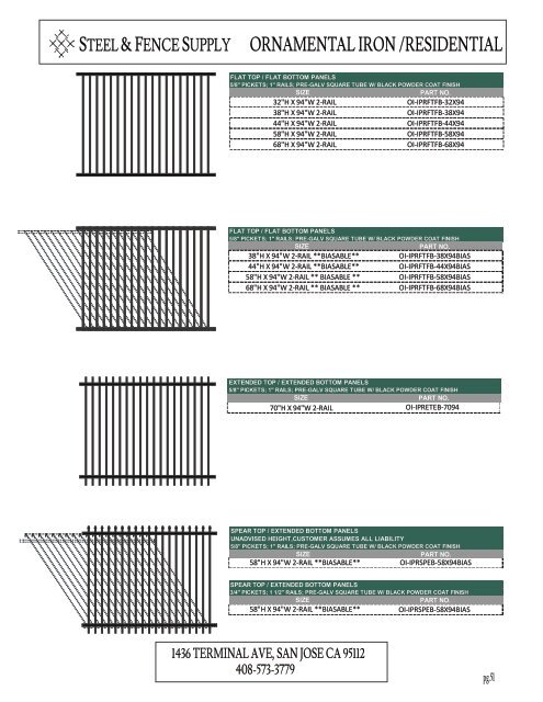 Product Catalog 2023 - Steel & Fence Supply