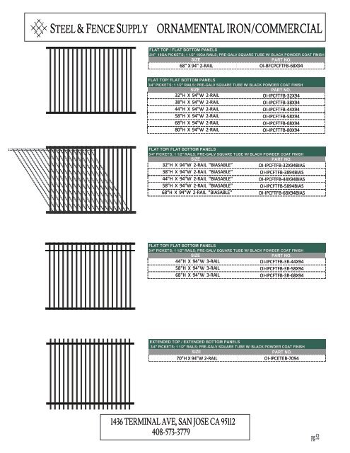 Product Catalog 2023 - Steel & Fence Supply