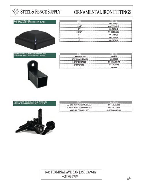 Product Catalog 2023 - Steel & Fence Supply