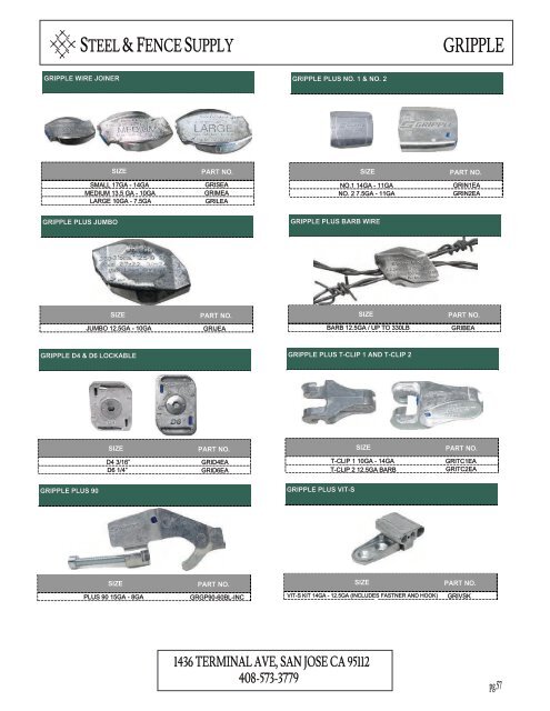 Product Catalog 2023 - Steel & Fence Supply