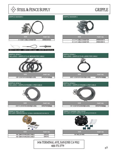 Product Catalog 2023 - Steel & Fence Supply