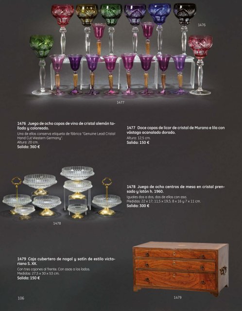 Subasta Artes Decorativas Julio 2023