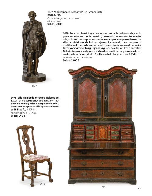 Subasta Artes Decorativas Julio 2023