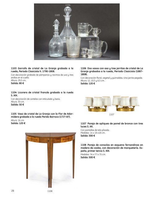 Subasta Artes Decorativas Julio 2023