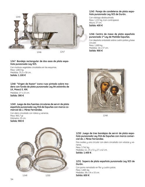 Subasta Artes Decorativas Julio 2023