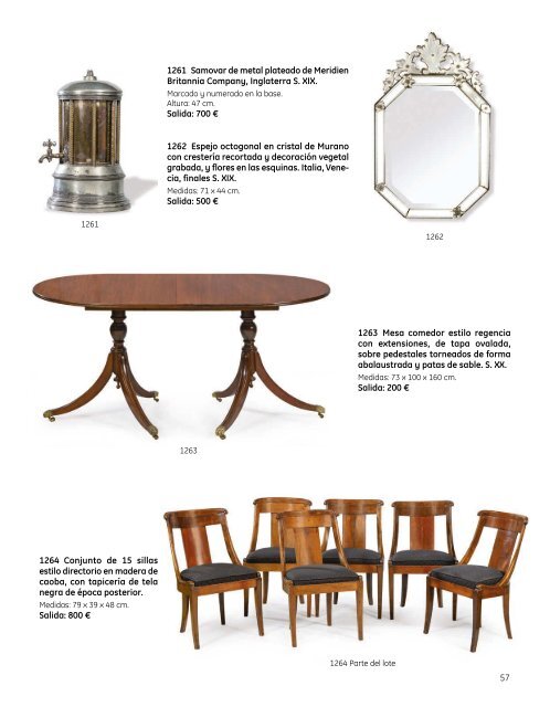 Subasta Artes Decorativas Julio 2023