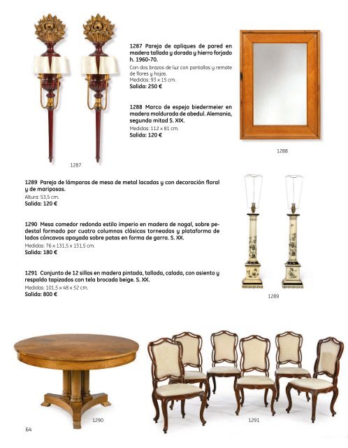 Subasta Artes Decorativas Julio 2023
