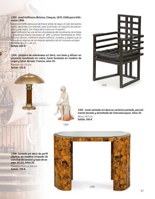 Subasta Artes Decorativas Julio 2023