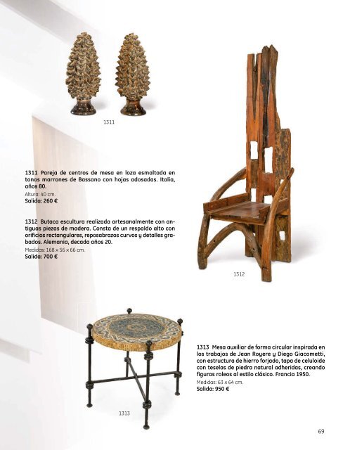 Subasta Artes Decorativas Julio 2023