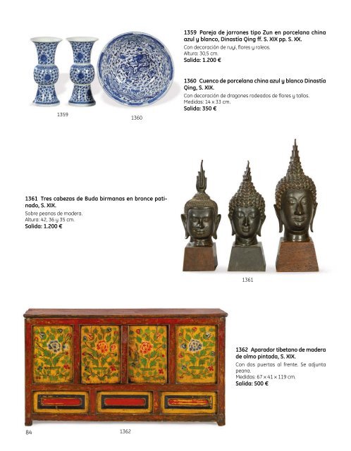 Subasta Artes Decorativas Julio 2023