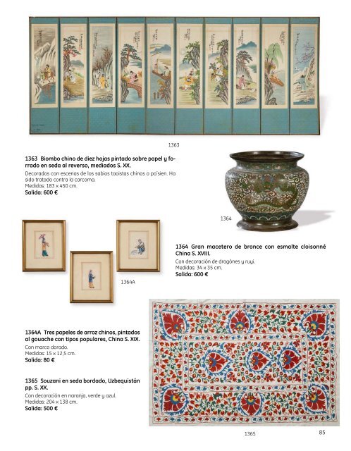 Subasta Artes Decorativas Julio 2023