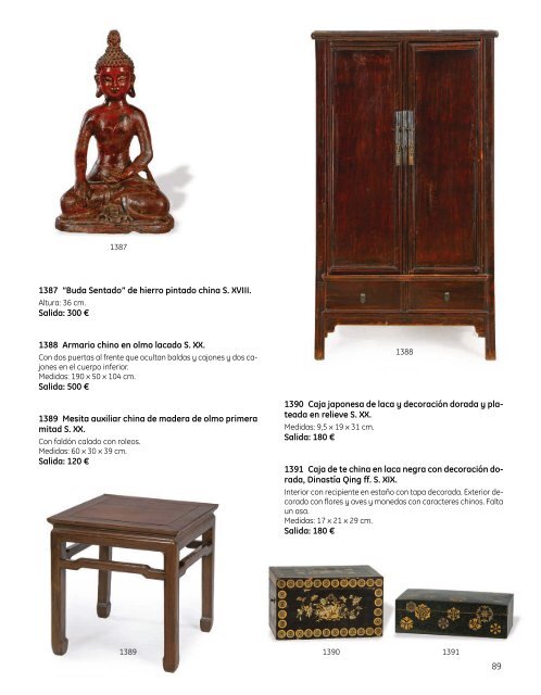 Subasta Artes Decorativas Julio 2023