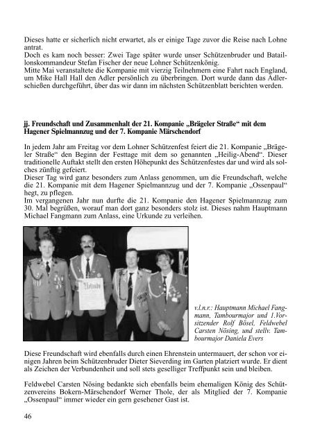 Schützenblattes seit 2003 - Schützenverein Lohne eV von 1608