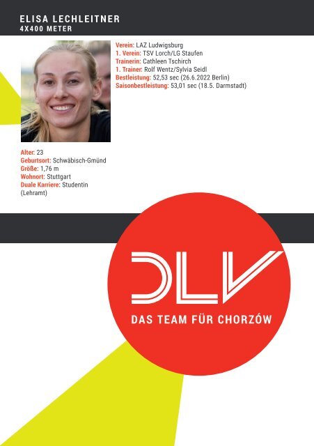 Das DLV-Team bei der Team-EM 2023 in Chorzów (Polen)