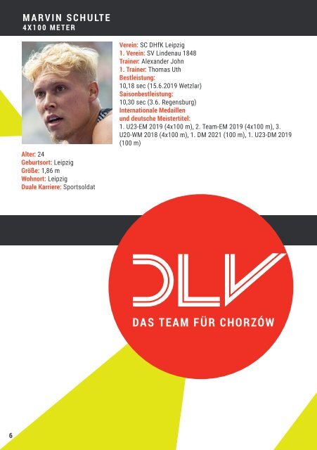 Das DLV-Team bei der Team-EM 2023 in Chorzów (Polen)