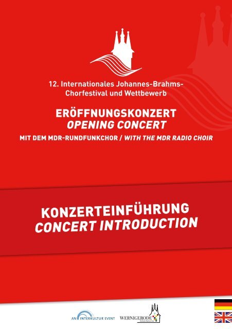 Eröffnungskonzert - 12. Int. Johannes-Brahms-Chorfestival und Wettbewerb