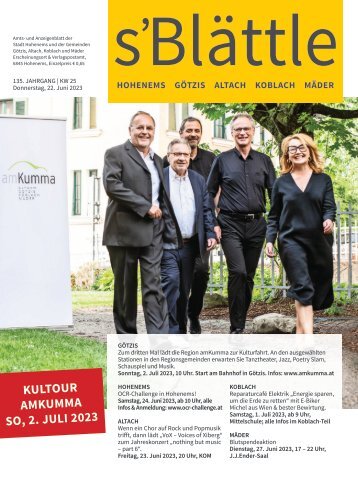 s'Blättle Nr. 25 - Do, 22. Juni 2023