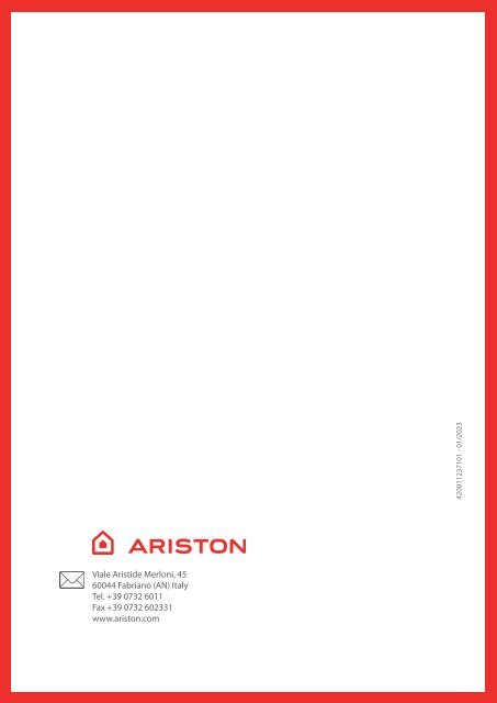 Ariston Hybrid Universal (Technical Documentation) 