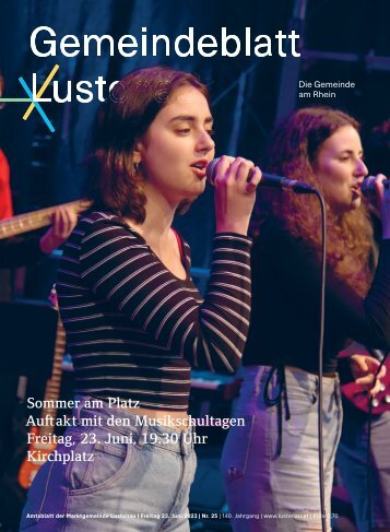 Gemeindeblatt Lustenau Nr. 25 | Freitag, 23. Juni 2023