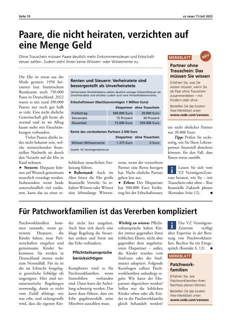 vznews, Deutschland, Juli 2023, Ausgabe 71