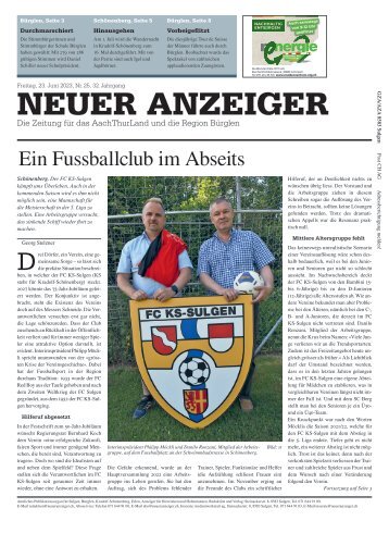 Neuer Anzeiger 23. Juni 2023