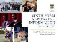 Sixth Form New Parent Information Booklet June 2023