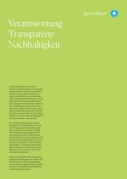 Spital Bülach Nachhaltigkeitsbericht 2022