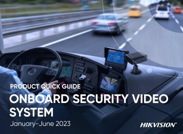 Product Quick Guide HY1 2023 - Onboard Security Video System