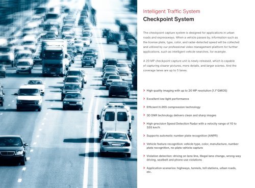 Product Quick Guide HY1 2023 - Intelligent Traffic System