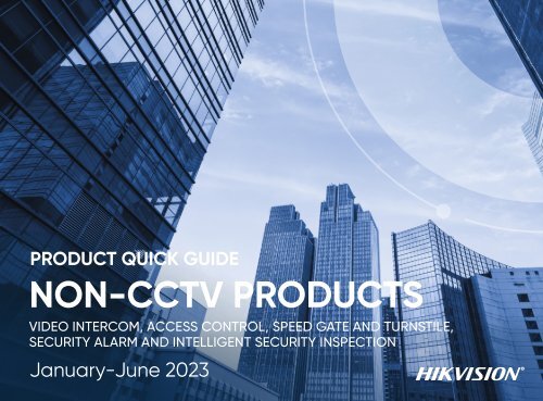 Product Quick Guide HY1 2023 - Non-CCTV Products