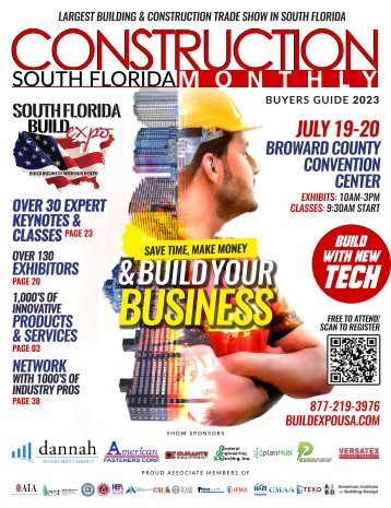 Construction Monthly Magazine | South Florida 2023 Build Expo Show Edition