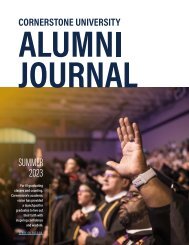 Cornerstone University Alumni Journal 2023
