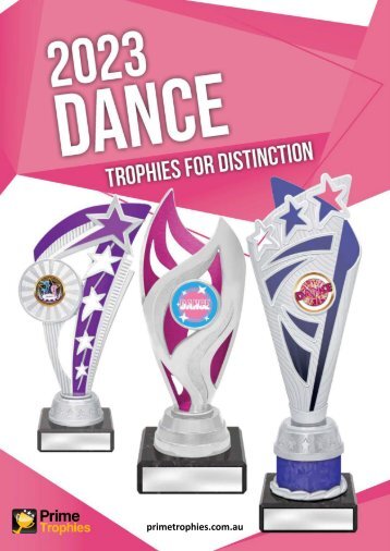 Prime Trophies 2023 Dance Trophies Catalogue