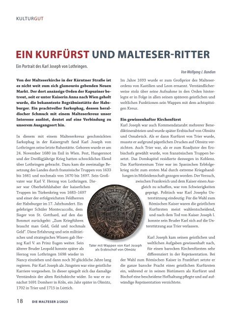 Die Malteser Zeitung 2/2023