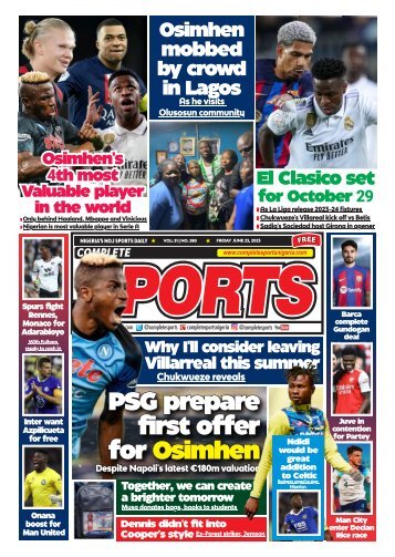 COMPLETE SPORTS - FRIDAY, JUNE 23, 2023