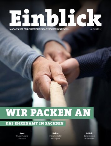 CDU-Magazin Einblick (Ausgabe 17) - Thema: Ehrenamt