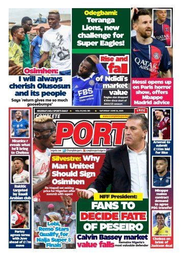 COMPLETE SPORTS - SATURDAY, JUNE 24, 2023