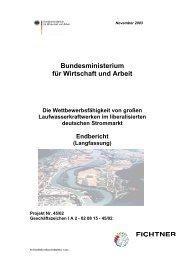 Bundesministerium für Wirtschaft und Arbeit - FICHTNER Plattform ...