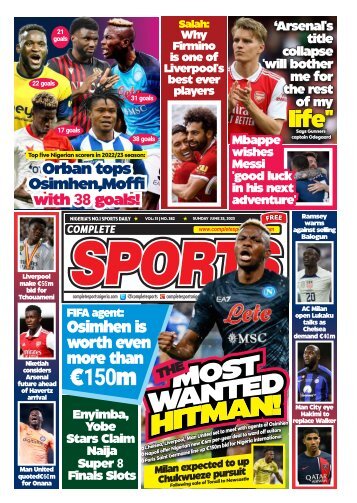 COMPLETE SPORTS - SUNDAY, JUNE 25, 2023