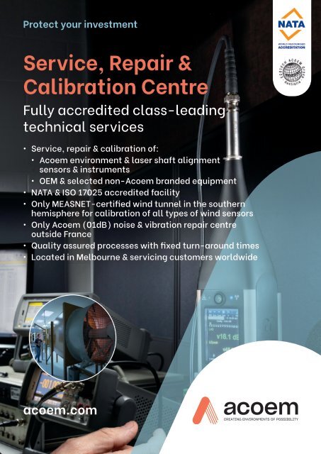 Acoem Service, Repair & Calibration Centre A1 poster 20221007