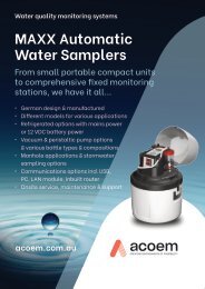 Acoem Australasia MAXX Automatic Water Samplers poster 20220718