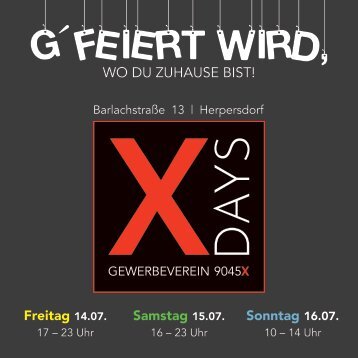 G´FEIERT WIRD, WO DU ZUHAUSE BIST - Juli 2023