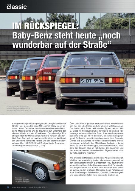 der motor classic 2023 – Das Classic- & Oldtimermagazin – Kommunikation für die Branche