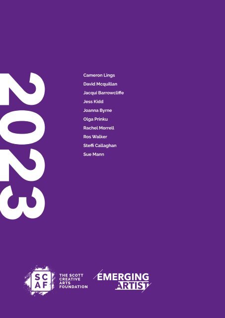 SCAF Emerging Artists 2023 Exhibition Catalogue