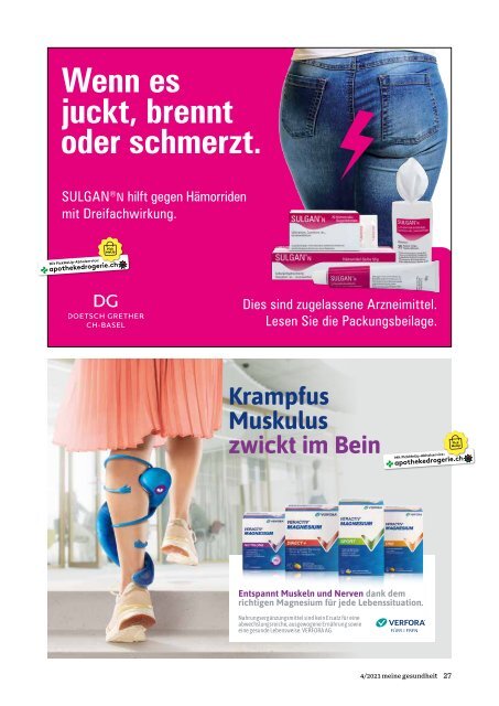 Juli Magazin meine gesundheit 2023