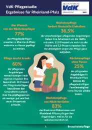 Faktenblatt VdK-Pflegestudie - Zahlen für Rheinland-Pfalz