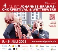 12. Int. Johannes-Brahms-Chorfestival & Wettbewerb