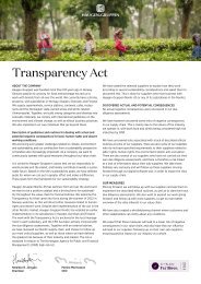 Haugen-Gruppen Nordic Transparency Act