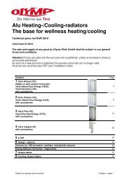 Olymp Alu Heating-/Cooling-radiators - HELS