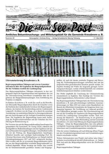 27.06.2023 Die kleine See-Post